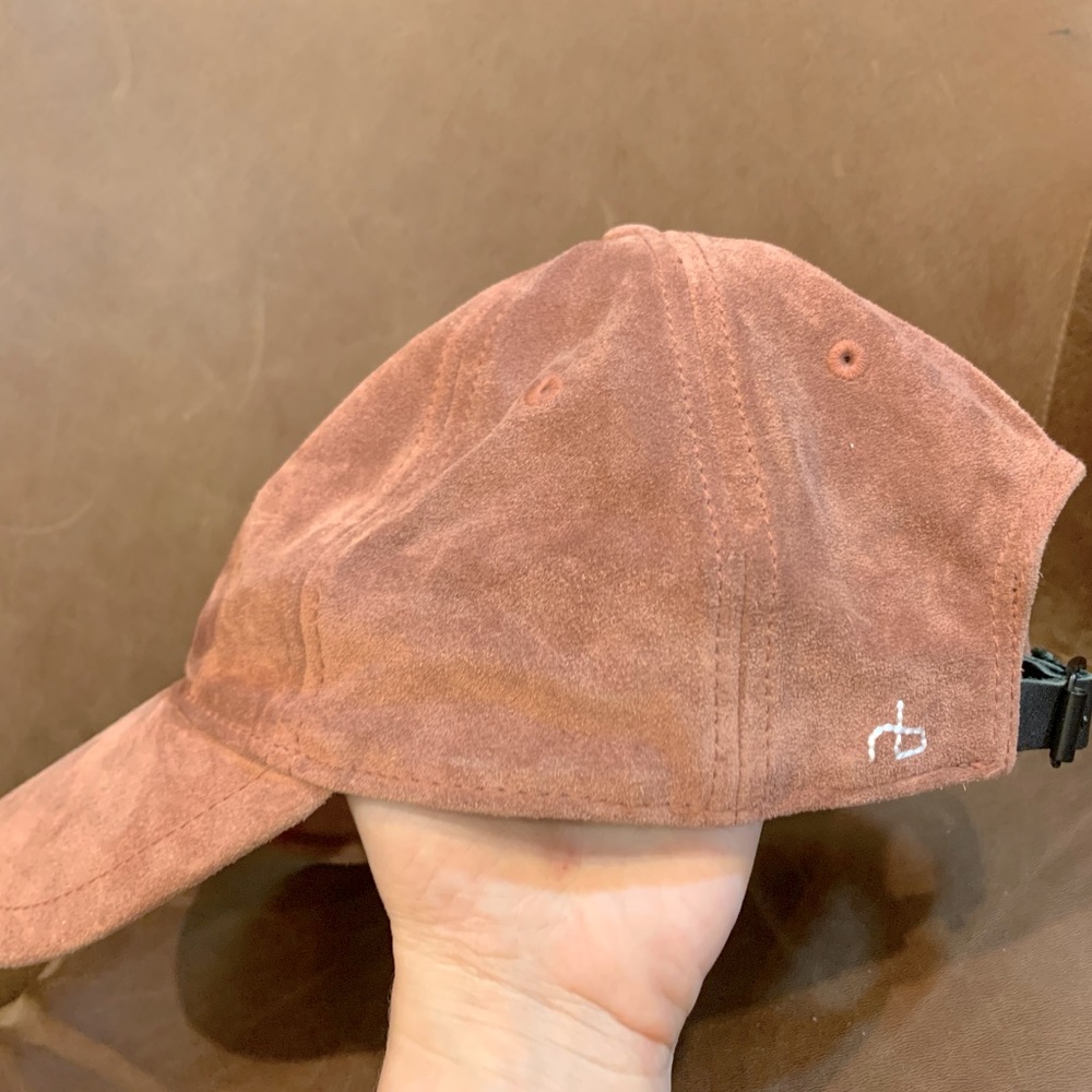 Rag & Bone Marilyn Suede Baseball Cap in Pink